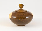 Small Handmade Laburnum Keepsake Wood Urn (20 c.i.)