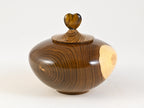 Small Handmade Laburnum Keepsake Wood Urn (20 c.i.)