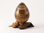 Handmade Zebra Wood Urn, Mangrove root (70 c.i.)