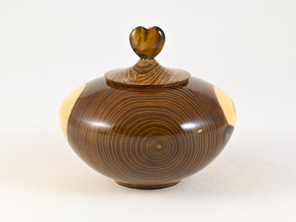 Handmade Laburnum Keepsake Wood Urn (20 c.i.)