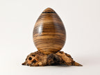 Handmade Zebra Wood Urn, Mangrove root (70 c.i.)