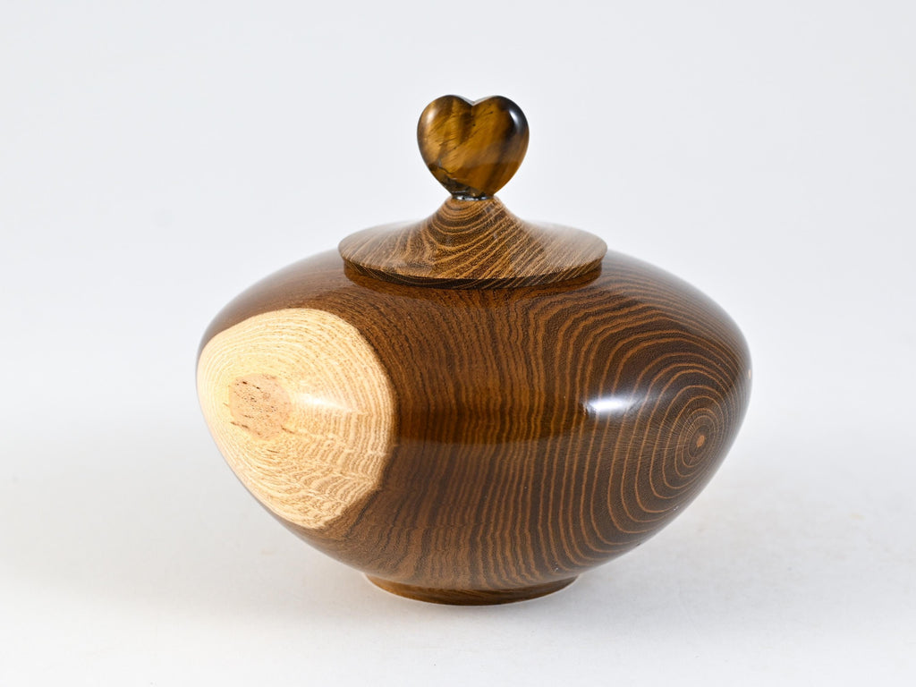 Handmade Laburnum Keepsake Wood Urn (20 c.i.)
