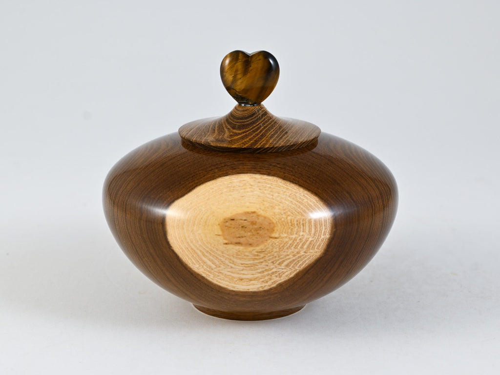 Handmade Laburnum Keepsake Wood Urn (20 c.i.)