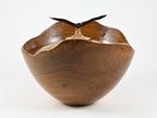 Handmade Dutch Elm Wood Urn with Bird Lid (220 c.i.)