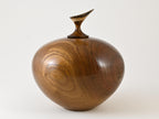 Handmade Chinese Cork Wood Urn ( 250 c.i)